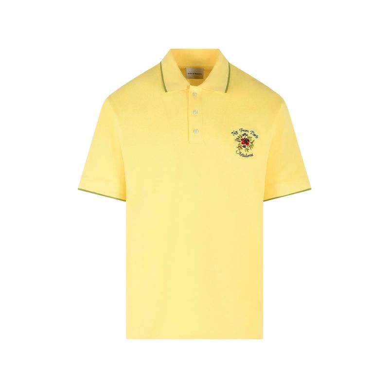 Drole De Monsieur Yellow Polo Shirts Men